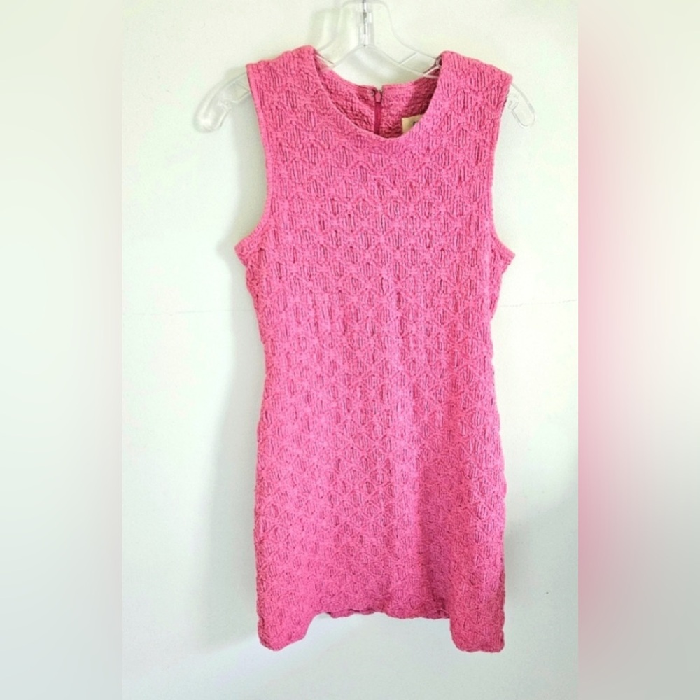 Anthropologie Knit Pink Porridge Mini Dress Rose